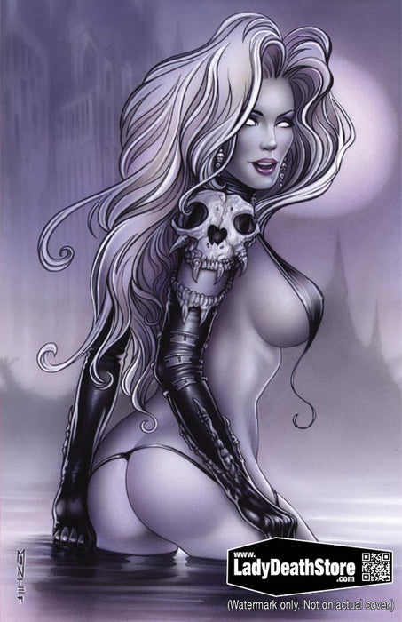 Lady Death: Echoes #1 - Moon Virgin Art Edition (BP Edition!) - Catacomb 9/3