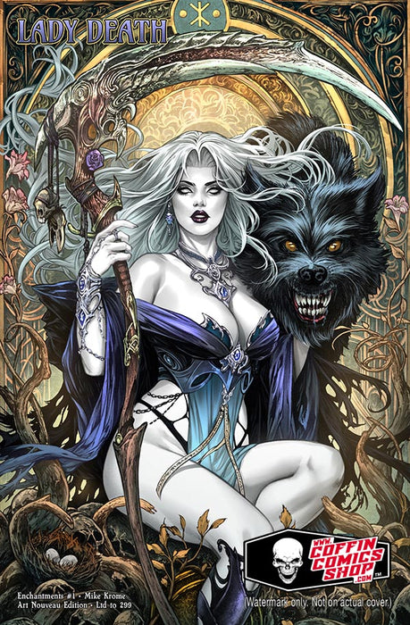 Lady Death: Enchantments #1 - Mike Krome Art Nouveau Edition (BP Edition!)