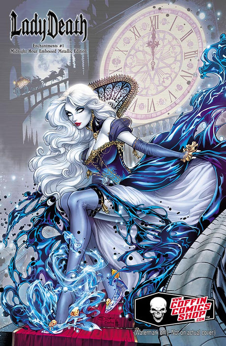 Lady Death: Enchantments #1 - Midnight Hour Embossed Metallic Edition - Pulido/Suhng Signed (Catacomb 12/4)