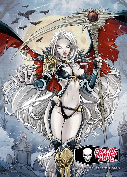 Lady Death: Final Resting Place Classic Metallicard