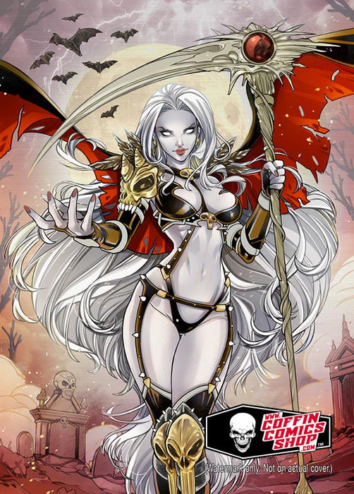 Lady Death: Final Resting Place Scarlet Metallicard