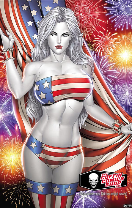 Lady Death: Fireworks 11x17" Print