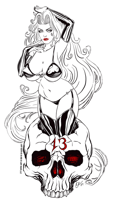 Lady Death: Friday the 13th 2025 Vinyl Sticker
