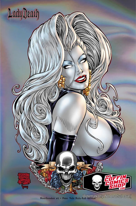 Lady Death: Heartbreaker #1 - Peter Vale Holo-Foil Edition (BP Edition!) - Catacomb 3/19
