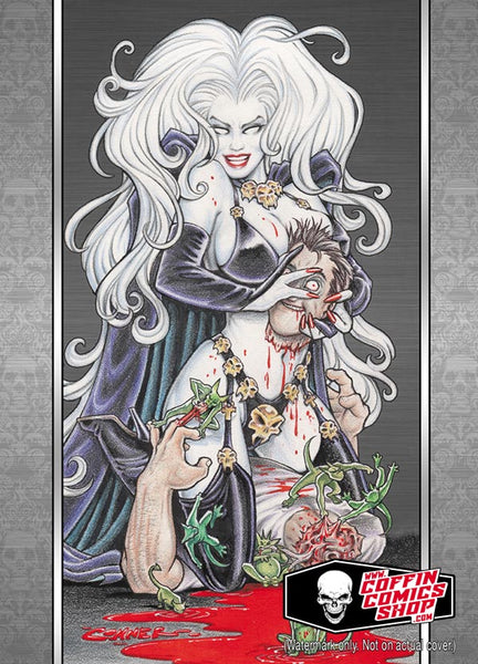 Lady Death: Heads Will Roll Metallicard — CoffinComicsShop.com