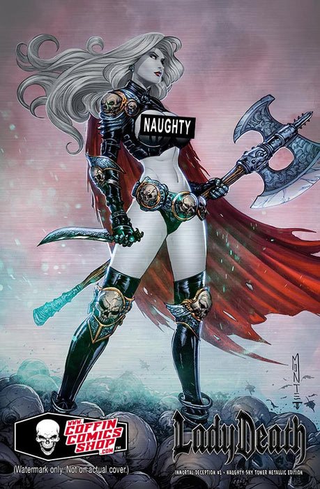 Lady Death: Immortal Deception #1 - Naughty Sky Tower Metallic Edition (Mockup)
