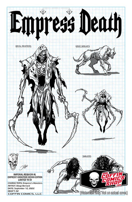 Lady Death: Imperial Requiem #1 - Empress's Monsters Design Edition (Mockup) - After Holidaze Vault - Saturday