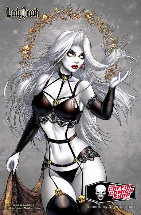 Lady Death in Lingerie #1 - Collette Turner Metallic Edition (BP Edition!) - Catacomb 7/2
