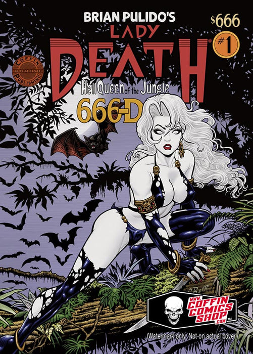 Lady Death: Jungle Hellqueen Metallicard