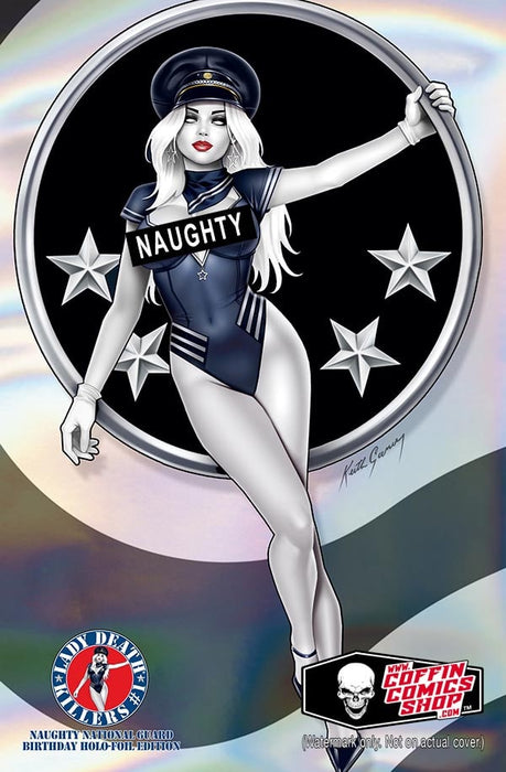 Lady Death: Killers #1 - Naughty National Guard Birthday Holo-Foil Edition (BP Edition!)