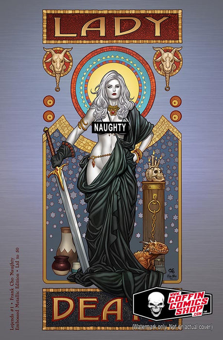 Lady Death: Legends #1 - Frank Cho Naughty Embossed Metallic Edition