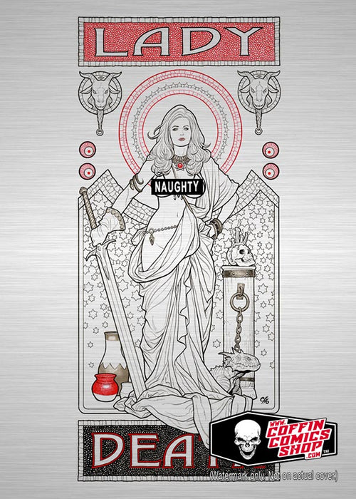 Lady Death: Legends Frank Cho Raw Metallicard