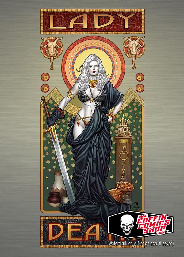 Lady Death: Legends Frank Cho Metallicard — CoffinComicsShop.com