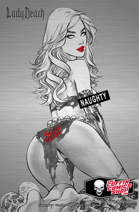 Lady Death: Lingerie #1 - Naughty Cheeky Black Metal Edition