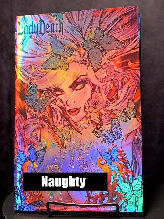Lady Death in Lingerie #1 - Jesse Wichmann Naughty Holo-Foil Edition - Mega Jeweled Copy!