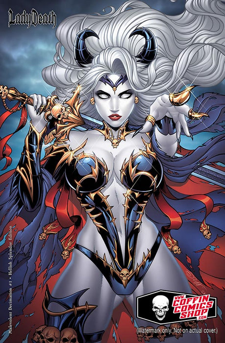 Lady Death: Malevolent Decimation #1 - Hellish Splendor Edition (Mockup) - Catacomb 6/11