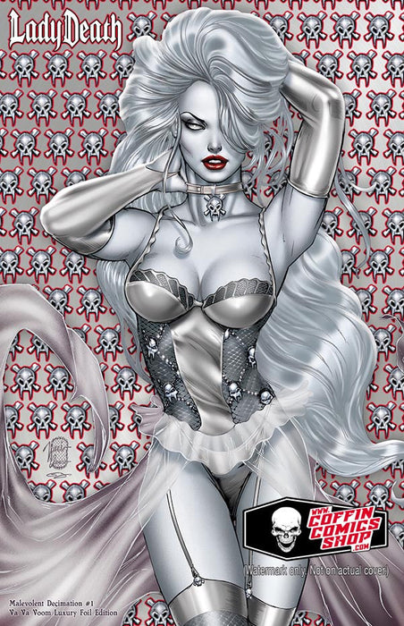 Lady Death: Malevolent Decimation #1 - Va Va Voom Luxury Foil Edition (LOW #4) - Catacomb 12/18