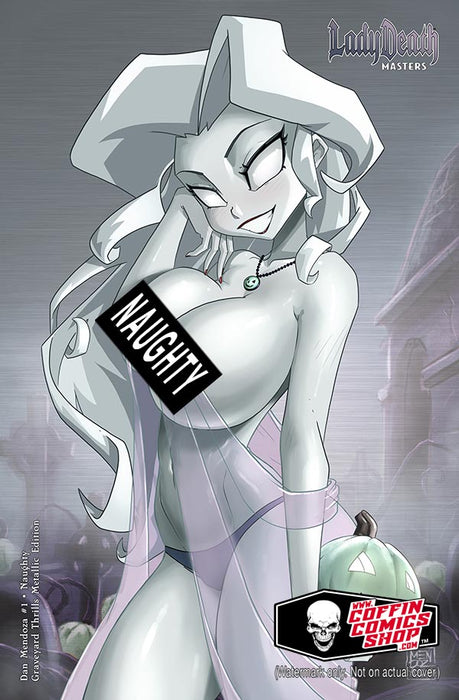 Lady Death: Masters - Dan Mendoza #1 Naughty Graveyard Thrills Metallic Edition
