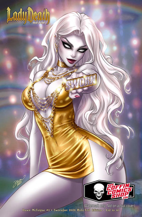 Lady Death: Masters - Dawn McTeigue #1 Swornfest 2026 Holo-Foil Edition