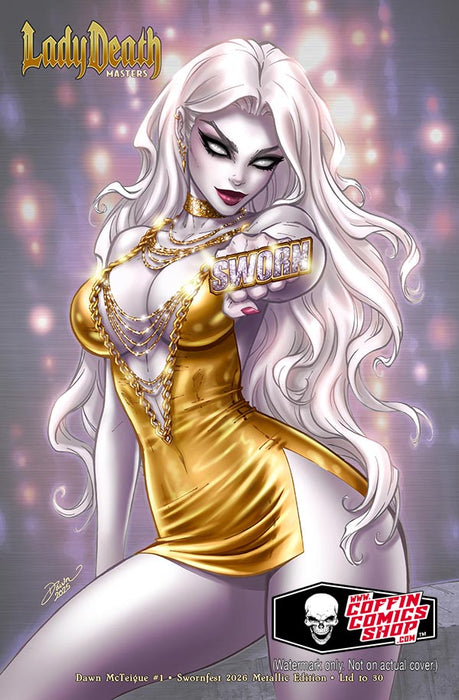 Lady Death: Masters - Dawn McTeigue #1 Swornfest 2026 Metallic Edition