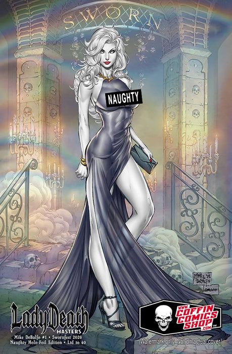 Lady Death: Masters - Mike DeBalfo #1 Swornfest 2026 Naughty Holo-Foil Edition