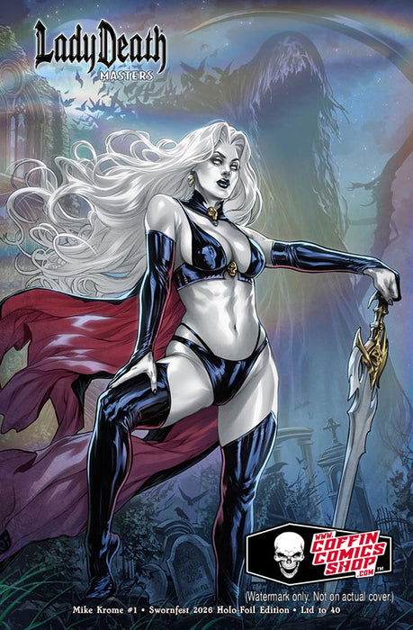 Lady Death: Masters - Mike Krome #1 Swornfest 2026 Holo-Foil Edition (BP Edition!) - Catacomb 8/6