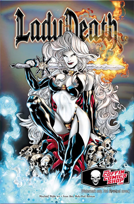 Lady Death: Mischief Night #1 - Ivan Reis Holo-Foil Edition (BP Edition!) - Catacomb 6/18
