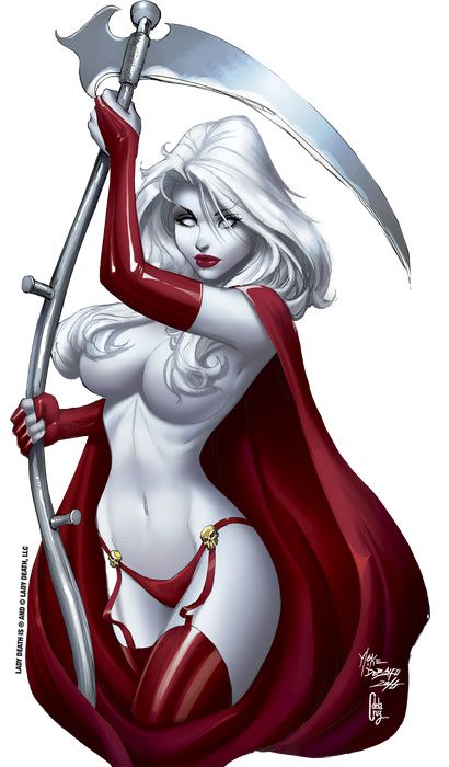 Lady Death: Crimson Reaper 8" Vinyl Sticker