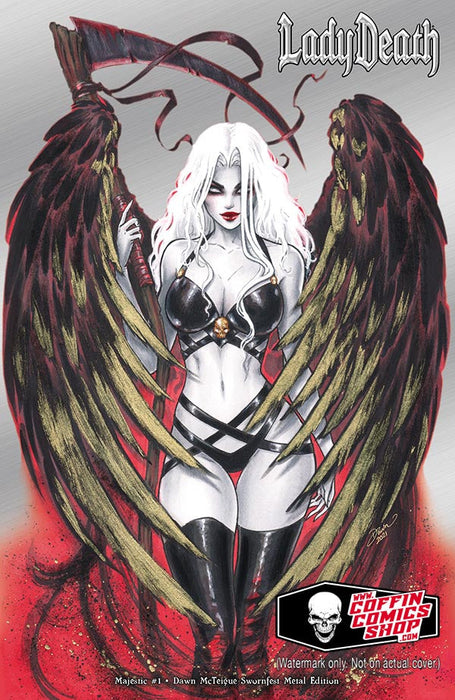 Lady Death: Majestic #1 - Dawn McTeigue Swornfest Metal Edition (BP Edition!) - Catacomb 12/19