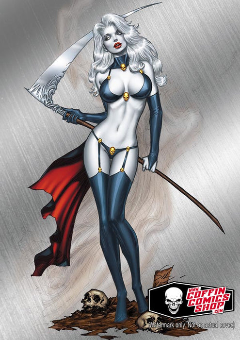 Lady Death: Marc Silvestri Legend Metallicard (LOW #5) - Catacomb 10/15