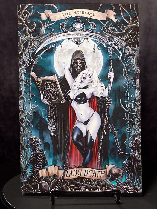 Lady Death: Masters - Mike Krome #1 The Eternal Edition - Mega Jeweled Copy!