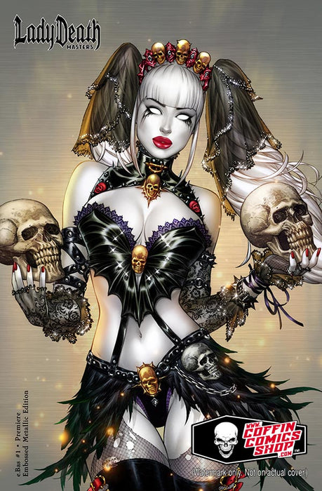 Lady Death: Masters - e.Bas #1 Premiere Embossed Metallic Edition