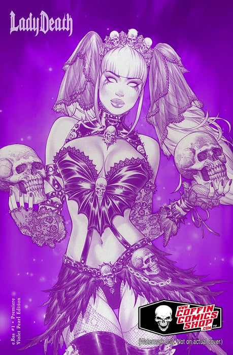 Lady Death: Masters - e.Bas #1 Premiere Violet Pearl Edition