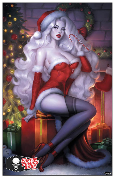 Lady Death: Merry X Embossed Foil 11x17" Print