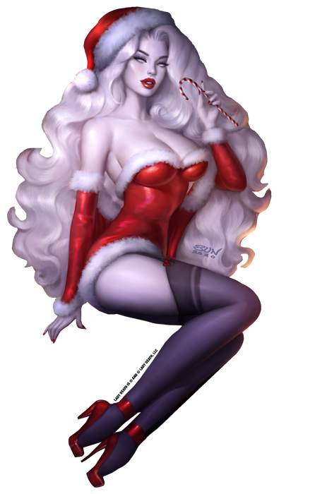 Lady Death: Merry X 8" Vinyl Sticker