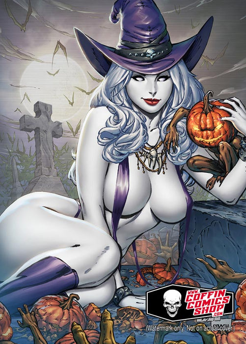 Lady Death: Mike DeBalfo Halloween Metallicard (BP Edition!) - Warehouse Finds 10/2