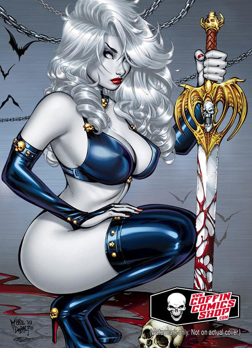 Lady Death: Mike DeBalfo Swornfest 2024 Metallicard (BP Edition!) - Catacomb 3/5