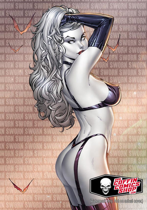 Lady Death: Mike DeBalfo Swornfest Metallicard (Artist Proof #5) - Catacomb 7/23