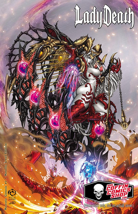 Lady Death: Necrotic Genesis - Metallic Jewel Edition (Mockup) - Tomb Treasures 12/17