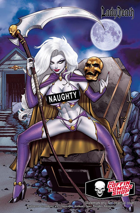 Lady Death: Nightmare Symphony #1 - Swornfest Anthony Spay Naughty Edition (BP Edition!) - Catacomb 4/25