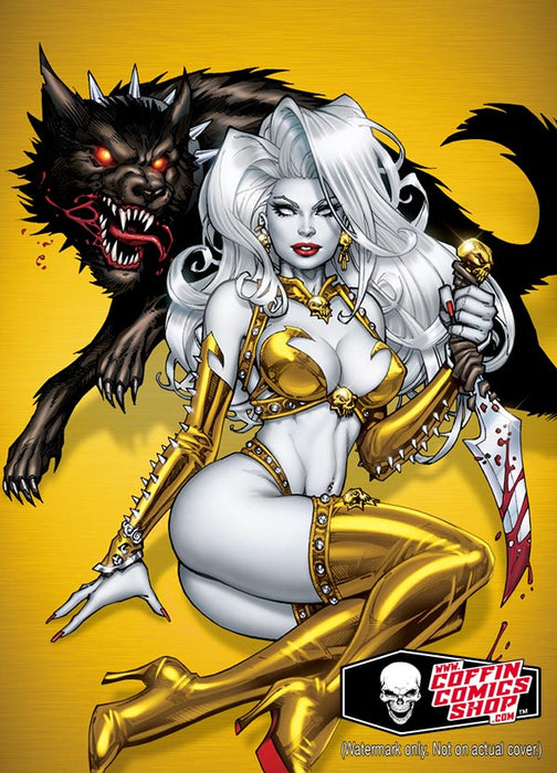 Lady Death: Nameless Wolf Metallicard