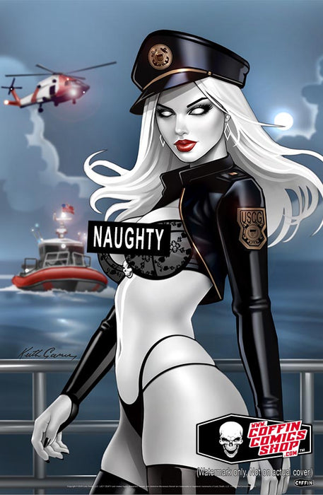 Lady Death: Naughty Coast Guard Birthday 11x17" Print