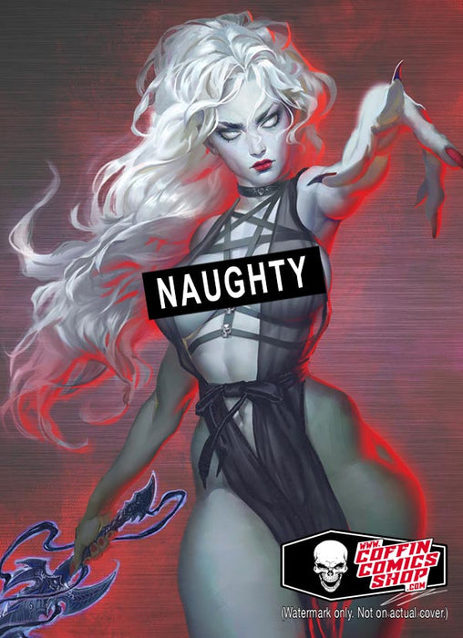 Lady Death: Naughty Death Conjuror Metallicard