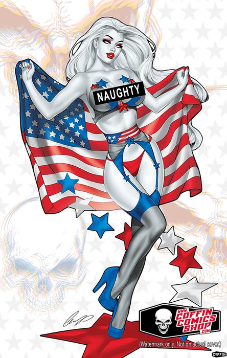 Lady Death: Naughty Independence Day 2024 11x17" Print