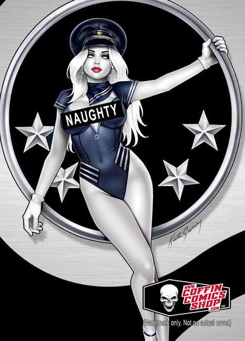 Lady Death: Naughty National Guard Birthday Metallicard (BP Edition!)