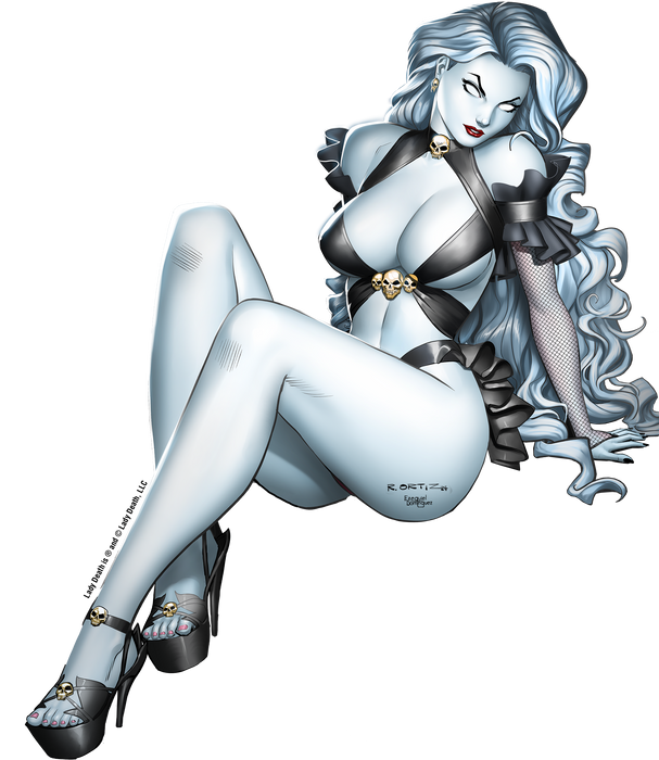 Lady Death: Ease 8" Vinyl Sticker