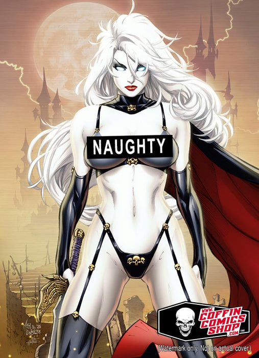 Lady Death: Naughty Necropolis Metallicard