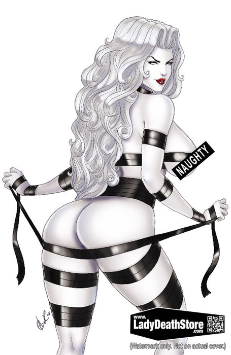 Lady Death: Naughty Tape Backside 11x17" Print