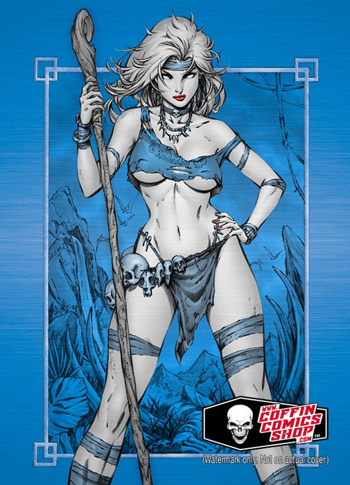 Lady Death: Primordial Havoc - Azure Metal Metallicard