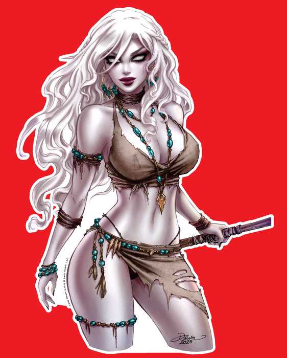 Lady Death: Dawn McTeigue Cavern 8" Vinyl Sticker